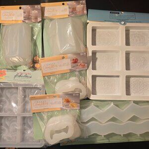 7-Piece Silicone Mold Bundle for Candle & Soap Making